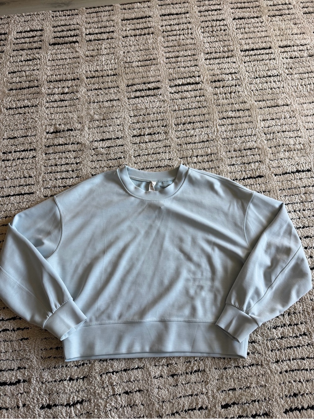 Lululemon softstreme oversize pullover light blue